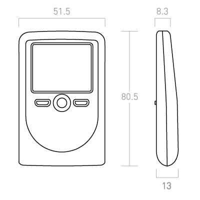 CrontoSign Device Dimensions